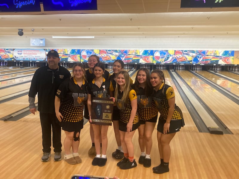 The Joliet West girls bowling team.