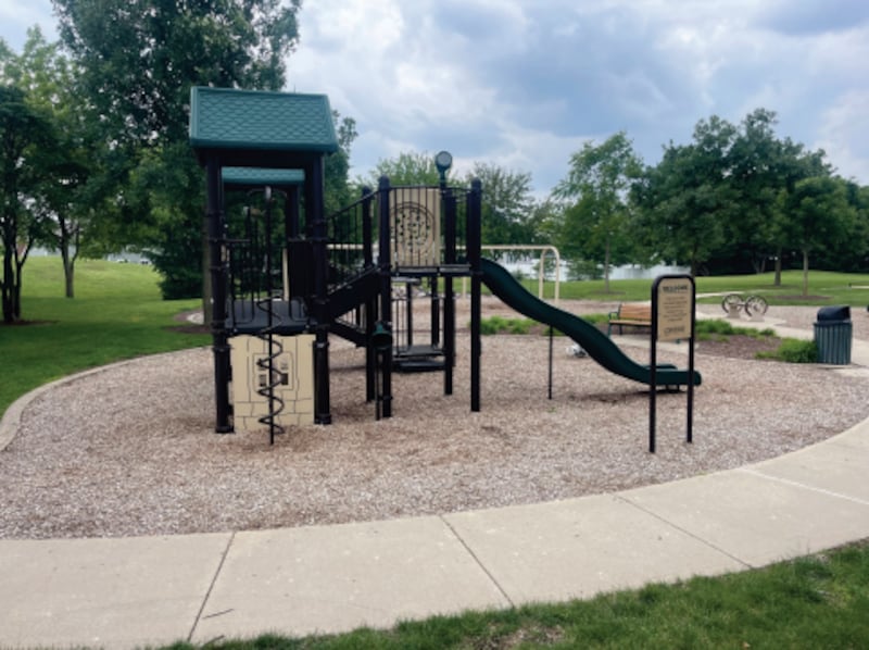 The current playground at Cannonball Ridge Park in Yorkville is slated for an upgrade with all new all-inclusive equipment.