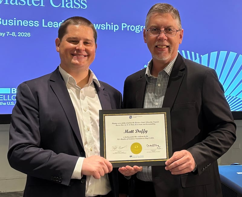 DeKalb Chamber of Commerce executive director and DeKalb Chamber Foundation CEO Matt Duffy participating in the U.S. Chamber of Commerce Foundation’s Business Leads Fellowship Program Master Class on K-12 Data, Assessment, and Accountability
