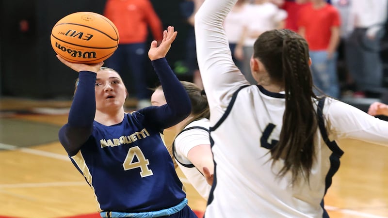 Photos: Marquette plays Rockford Christian in Class 1A Sectional basketball