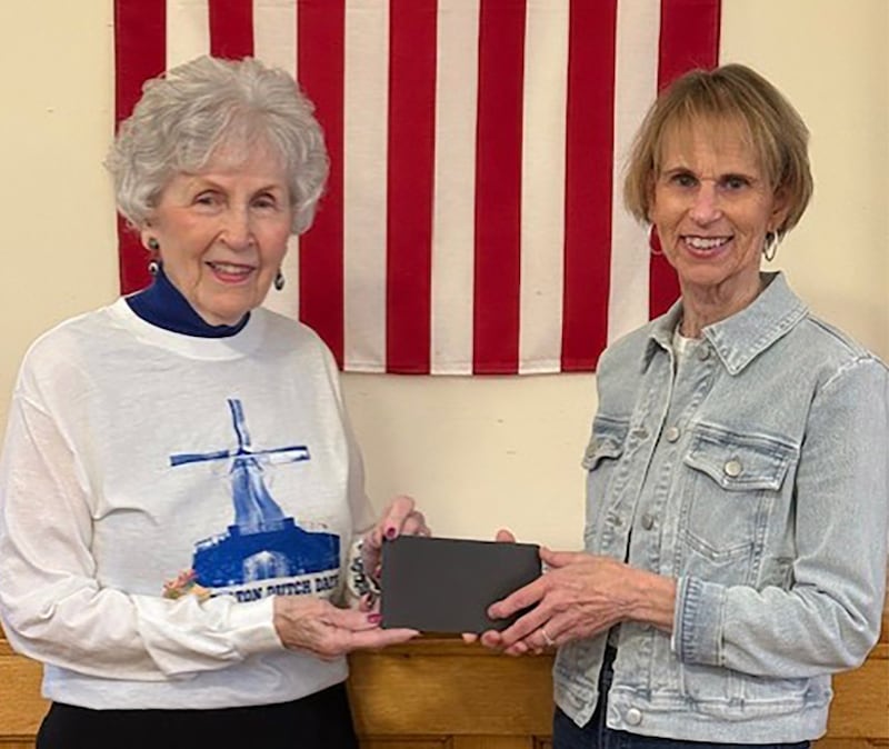 Barb Mask (left) poses with and Joy Van Zuiden, the 2024 Grand Marshal for Dutch Days. Mask is this year's grand marshal.