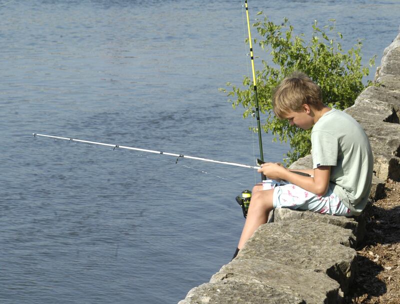 Carson Alton of Sterling waits for a bite at the Elks Fishing Derby at the 61st annual Dixon Petunia Fest, which ran July 3-6, 2025.