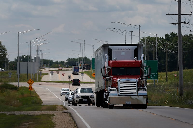 The  I-90/Route 23 corridor on Tuesday, July 26, 2022. A year after Marengo's mayoral race drew attention to development of the I-90/Route 23 corridor, both city and county officials are optimistic that the area could seen be a hub of both industrial and commercial activity.