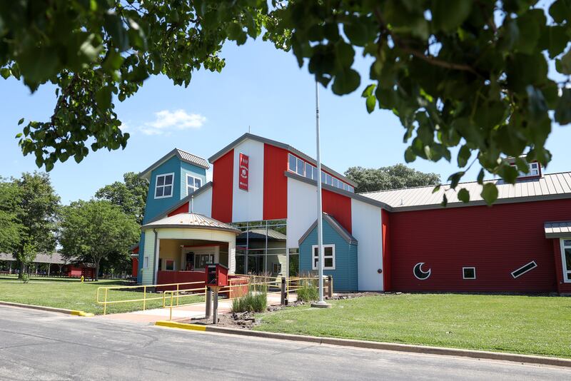 Bourbonnais Township Park District's Exploration Station at Perry Farm Park.