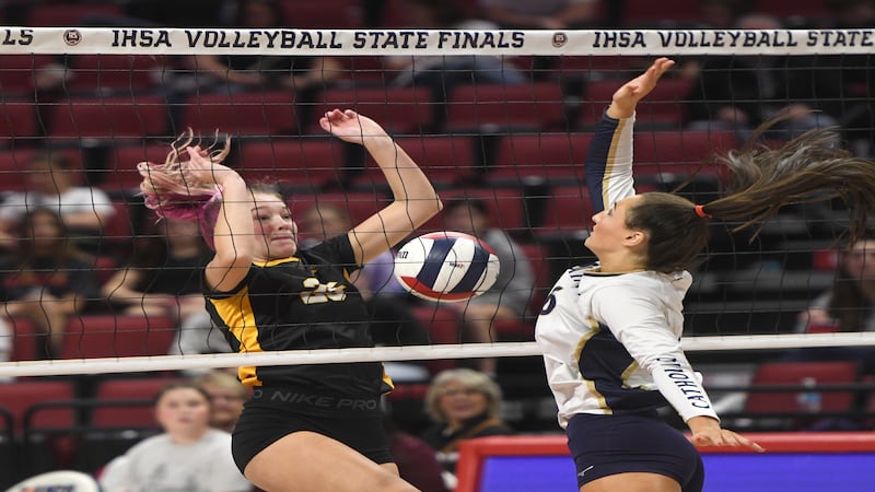 Photos: Riverdale falls to Central Catholic in 2A state volleyball semifinals