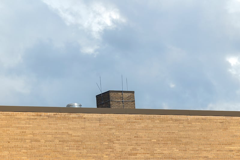 An antenna on the roof of Morrison High School will help students track data for NASA.