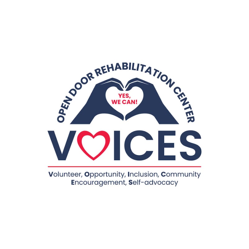 Open Door's VOICES Club's logo.