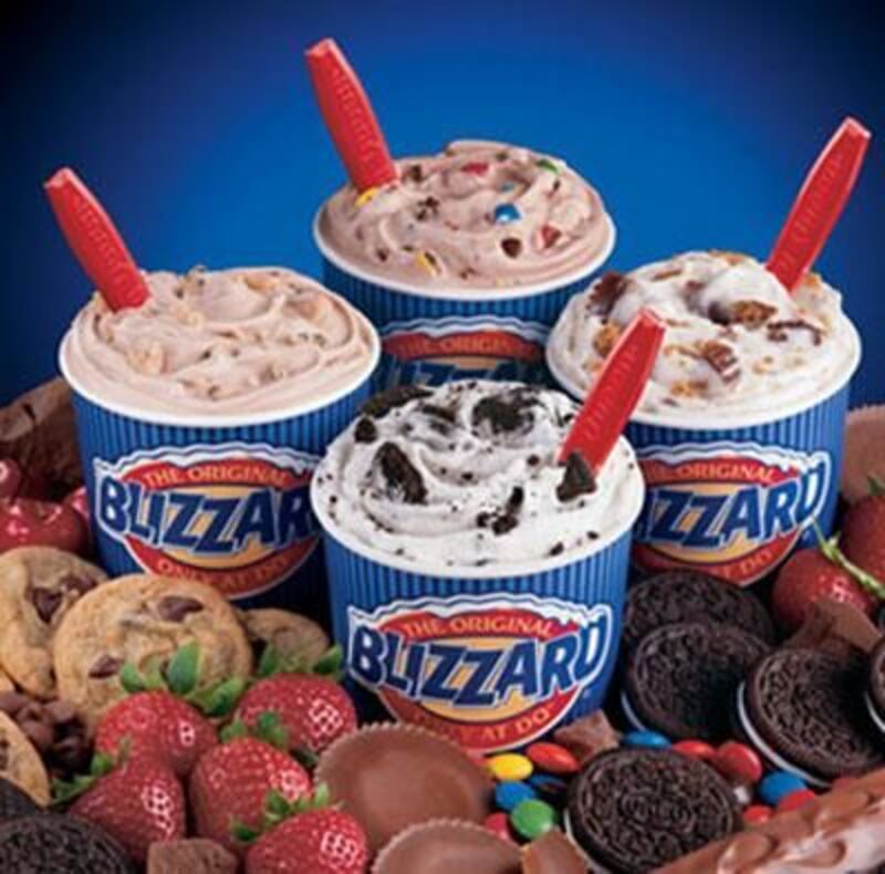 Dairy Queen four shakes