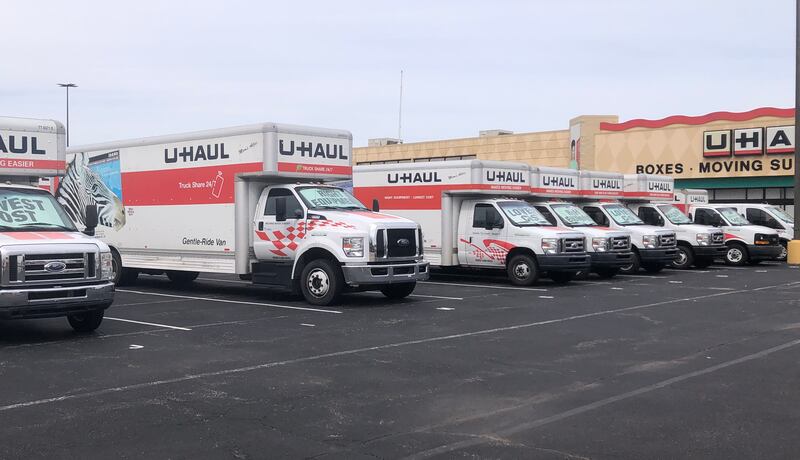 Lake in the Hills is considering a tax on self-storage and truck storage businesses such as this U-Haul rental business in McHenry.