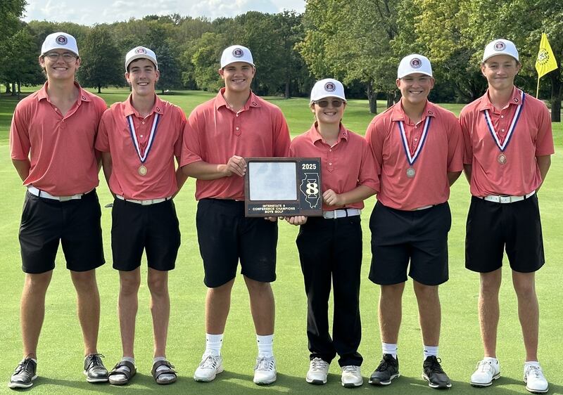 The Ottawa boys golf team posted a 290 team score on Monday to win the Interstate 8 Conference meet for the fourth consecutive season at the Kishwaukee Country Club in DeKalb.