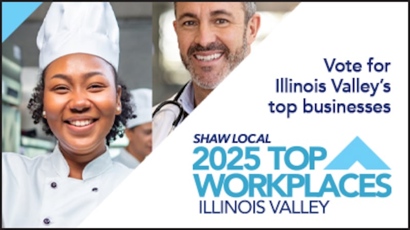 You help choose Illinois Valley’s Top Workplaces