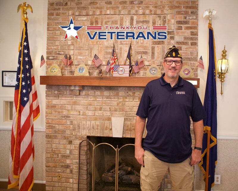 Geneva's American Legion Post 75 Commander Michael Ferrari on Saturday, Oct. 4, 2025, in Geneva.