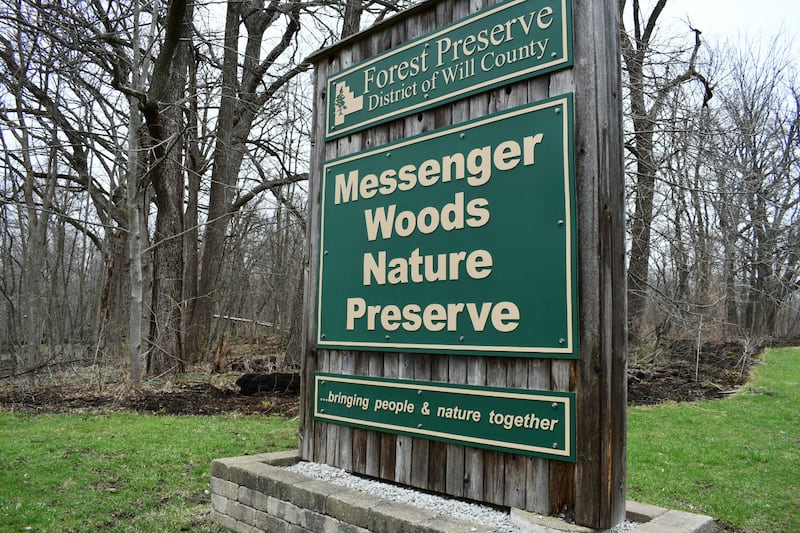 Messenger Woods Nature Preserve, along Bruce Road in Homer Glen, is the oldest forest preserve in Will County. It has recently expanded by almost 106 acres.