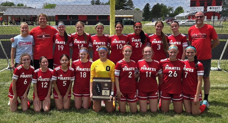 The Ottawa girls soccer team defeated Orion/Sherrard United 9-6 in Saturday's Class 2A Orion Regional championship match. It's the Pirates first regional title in program history.