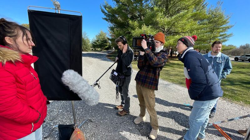 A Behind The Scenes look at filming for "When the Night Falls," which took place in Kankakee County.