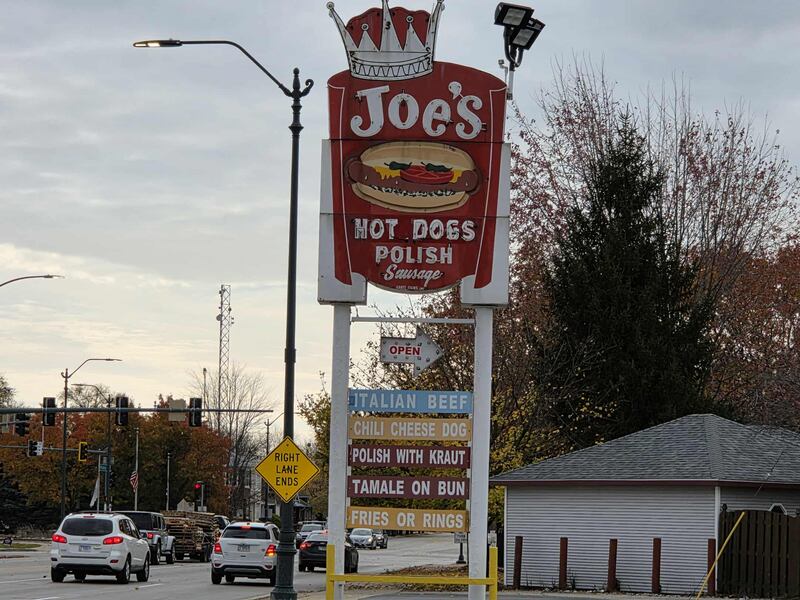 Joe’s Hot Dogs at 810 Plainfield Road in Joliet is seen on Tuesday, Nov. 11, 2025.