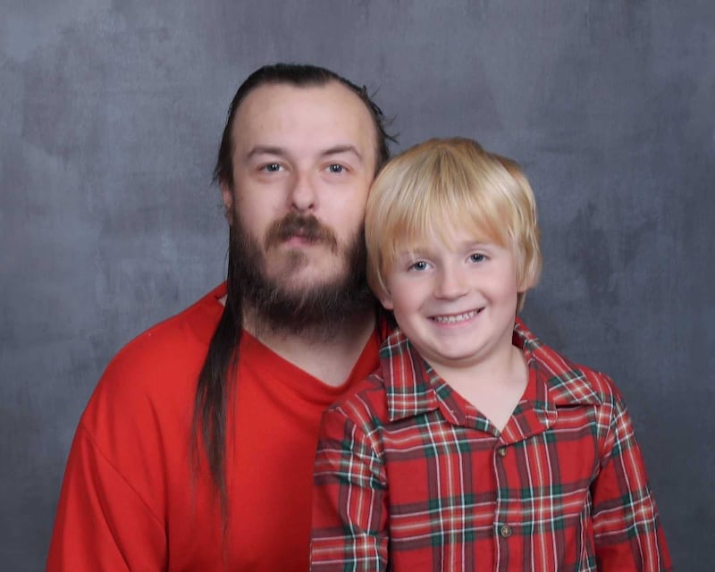 Derrick Hall and his nephew