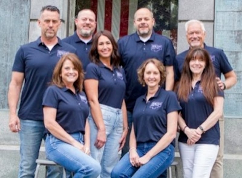 The 55th annual Bureau County Homestead Festival steering committee members Tyler Thompson, Jeanine Thompson, Ryan Rosenthal, Jaimie Rosenthal, Derick Klingenberg, Tina Klingenberg, Marty Makransky, and Tracy Makransky
