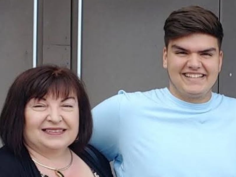 Dejan Kuljanin with his mom Zlatana Kuljanin.