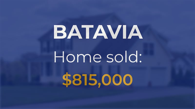 Sale closed in Batavia: $815,000 for a single-family home