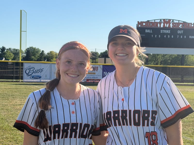 McHenry's Danica McCarthy, left, and Natalie Bender