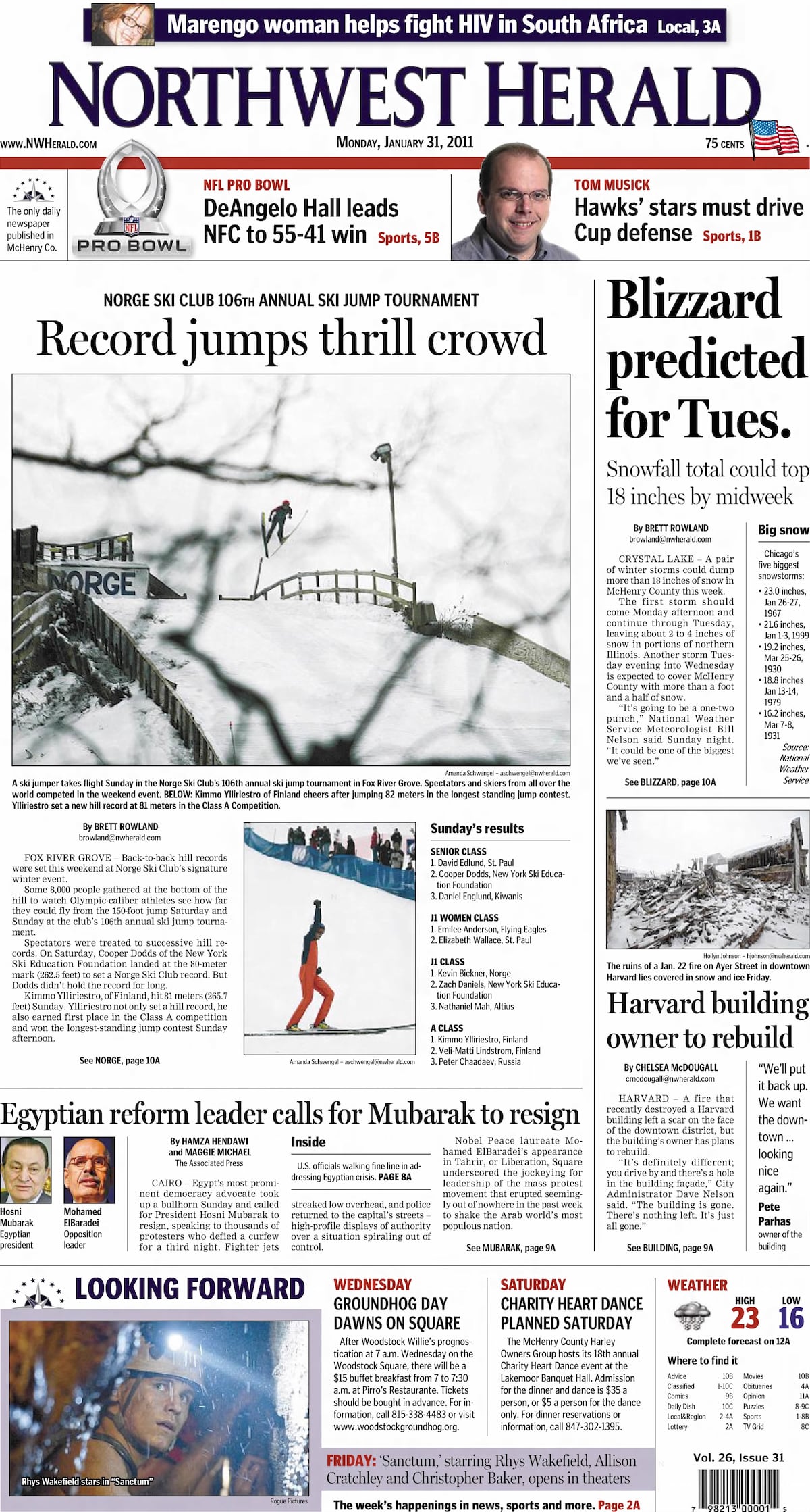 Record jumps at Norge and more historical covers for January 31