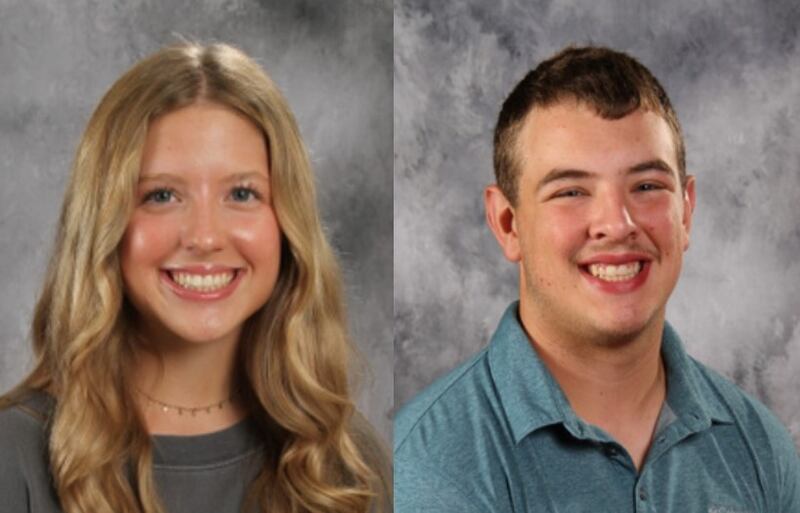 Kelsea Klingenberg and Cade Odell are the 2025 recipients of the Teddy and Barbara Reed Scholarship at Princeton High School.