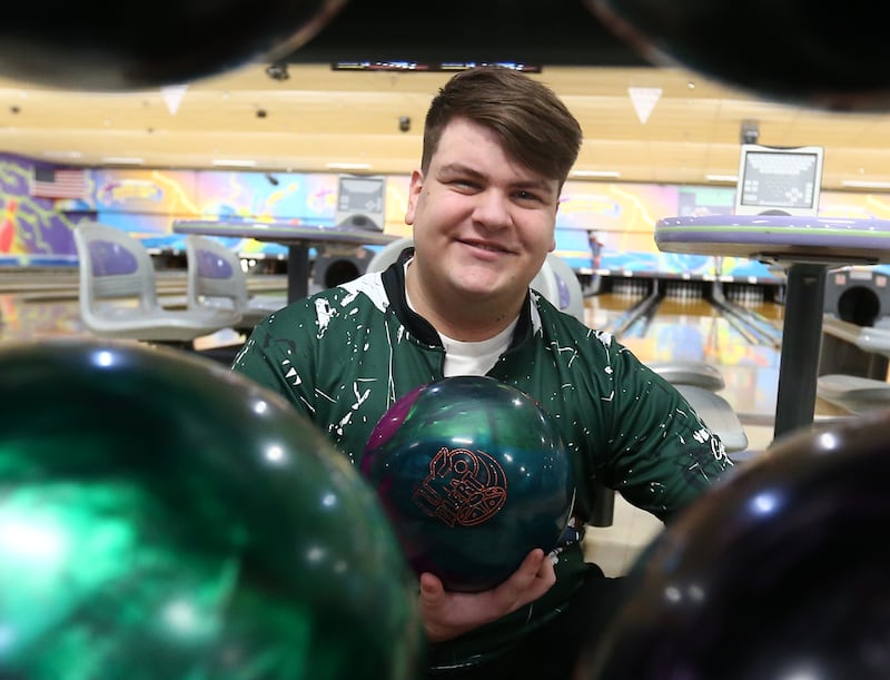 St. Bede's Trenton Acuncius is the 2021-2022 NewsTribune male bowler of the year.