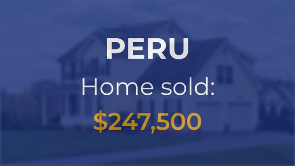 Single-family home sells for $247,500 in Peru
