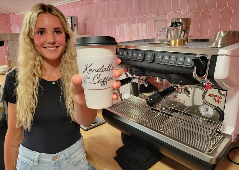 Ottawa's Kendall Eslinger will be opening her own business, a traveling coffee bar dubbed Kendall's Coffee, starting this Monday at its base on Ottawa's south side.