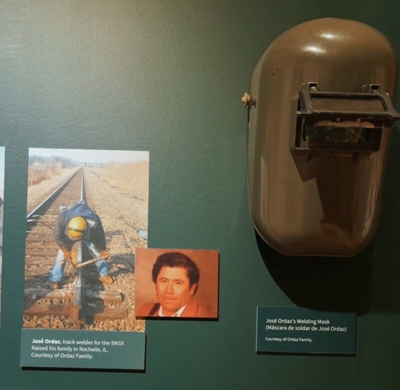 José “Carlos” Ordaz, a longtime Rochelle resident and Burlington Northern Santa Fe (BNSF) Railway worker of 30 years, was recently featured along with Rochelle in the Rieles y Raíces exhibit at the National Museum of Mexican Art in Chicago.