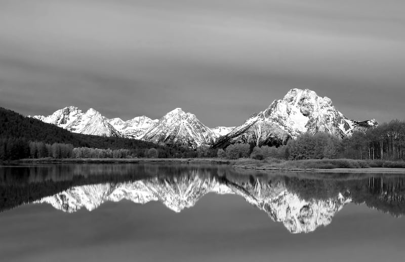The photograph “Mt. Moran & Friends” by Steve Toole of Ashton.