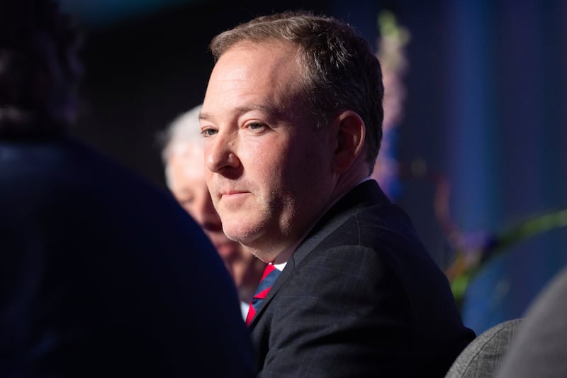 FILE - EPA Administrator Lee Zeldin listens during the annual Alaska Sustainable Energy Conference on June 3, 2025, in Anchorage, Alaska. (AP Photo/Jenny Kane, File)