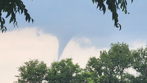 Was there a funnel cloud in rural Mendota?