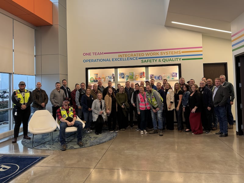 Everyone who went on the Grundy Economic Development Council's bus tour of the Morris Municipal Airport and the Procter & Gamble Greater Chicago Fulfillment Center tour on Thursday, Nov. 20, 2025.