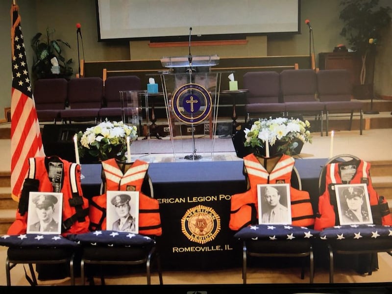 The Four Chaplains Memorial Service hosted by the Romeoville American Legion Post 52 will take place at 10 a.m. Saturday at New Life Lutheran Church 249 N. Bolingbrook Drive in Bolingbrook.