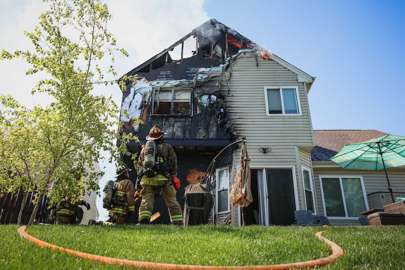 A home in Lake in the Hills was left uninhabitable after a fire Thursday, May 28, 2026.