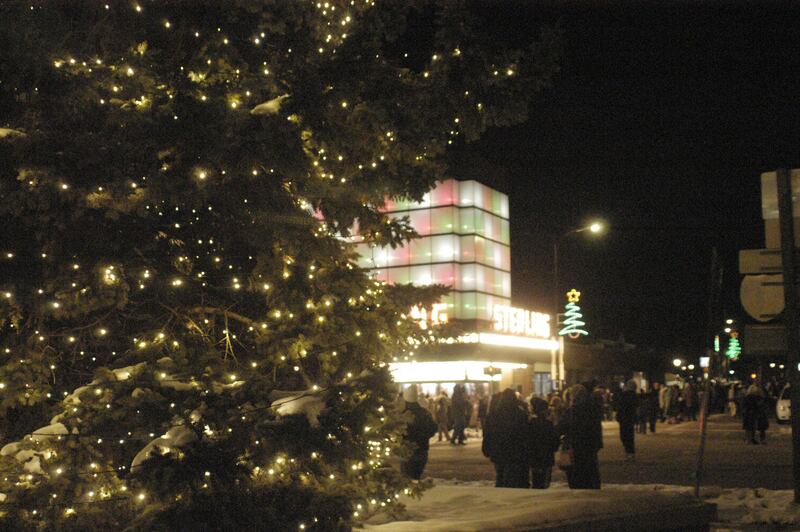 Crowds flock to the lighting of the Christmas tree during Sterling's Sights and Sounds kickoff to the holiday season. The event in downtown Sterling was held on Friday, December 5, 2025.