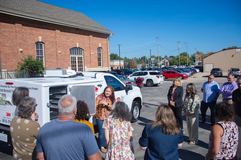 The Voluntary Action Center buying the Meals on Wheels program a new delivery vehicle with a community foundation grant