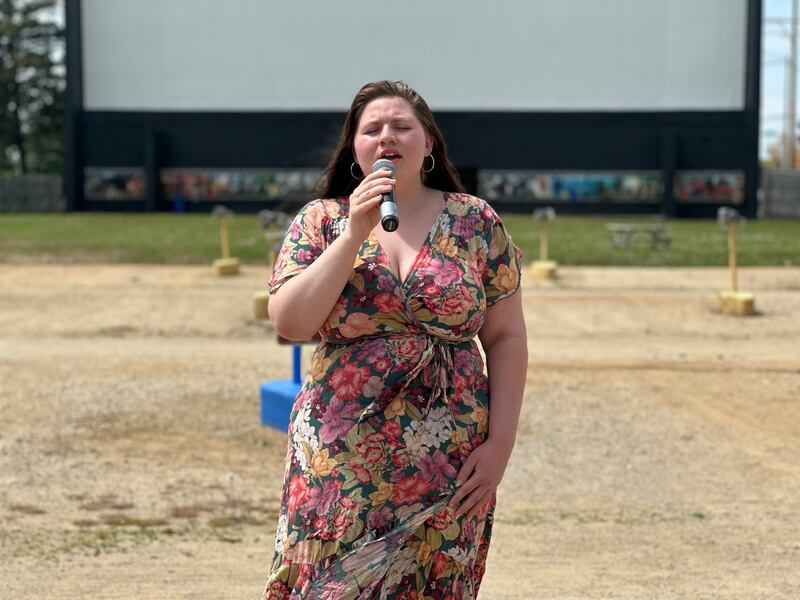 Eighteen-year-old Katherine "Kat" Glenn-Porter of Lakemoor will be the first to perform a live rendition of the national anthem before the movies start at the McHenry Outdoor Theater this season. Her performance is scheduled for Sunday, May 25.