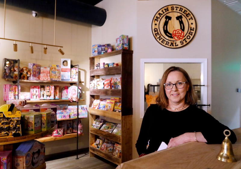 Paulina Lockwood inside her new business the Main Street General Store on Thursday, March 6, 2025, in Algonquin.
