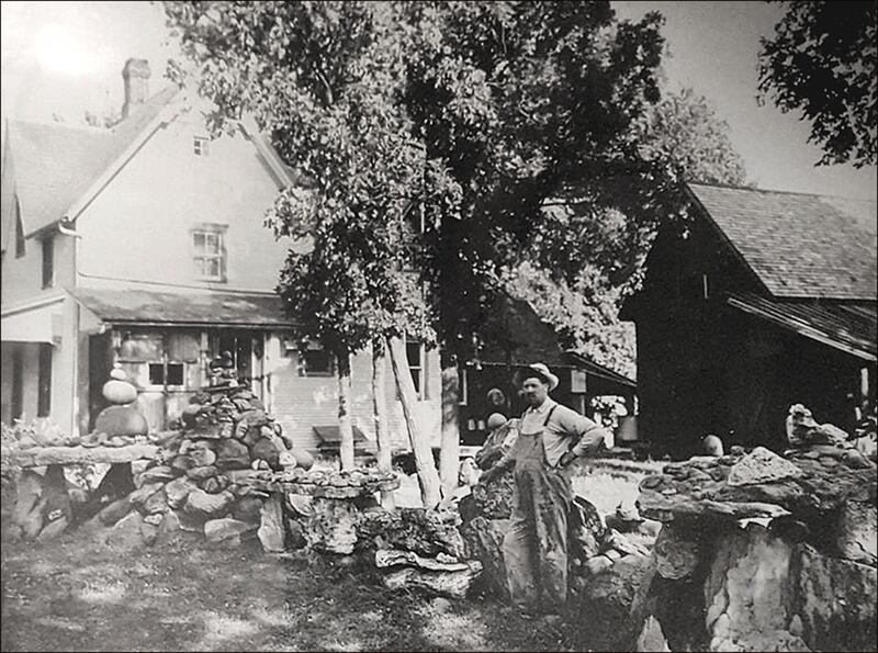 Virgil Reed, a Civil War veteran, stands at his rock farm in this photo taken sometime around 1916. He was 75 at the time this photo was taken. His farm will be the topic of the Oregon Depot's "Those Were the Days" program on Saturday, March 29.