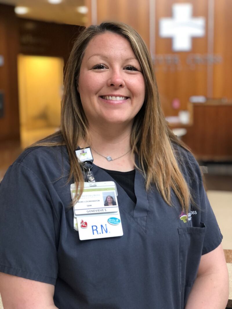 The American Heart Association and American Stroke Association both recognized the stroke program at Silver Cross Hospital in New Lenox. Pictured is Genevieve Shimkus, a registered nurse and the Silver Cross Stroke Program coordinator.