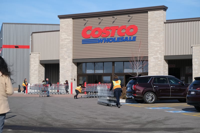 Shoppers visit Costco in Plainfield. Thursday, Dec. 2, 2021 in Plainfield.