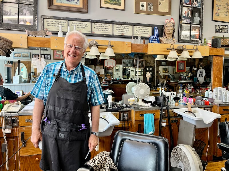 Craig Foltos, barber and owner of Foltos Tonsorial Parlor in Batavia organizes the annual "Chop Around the Clock" fundraiser with proceeds going to Ronald McDonald House.