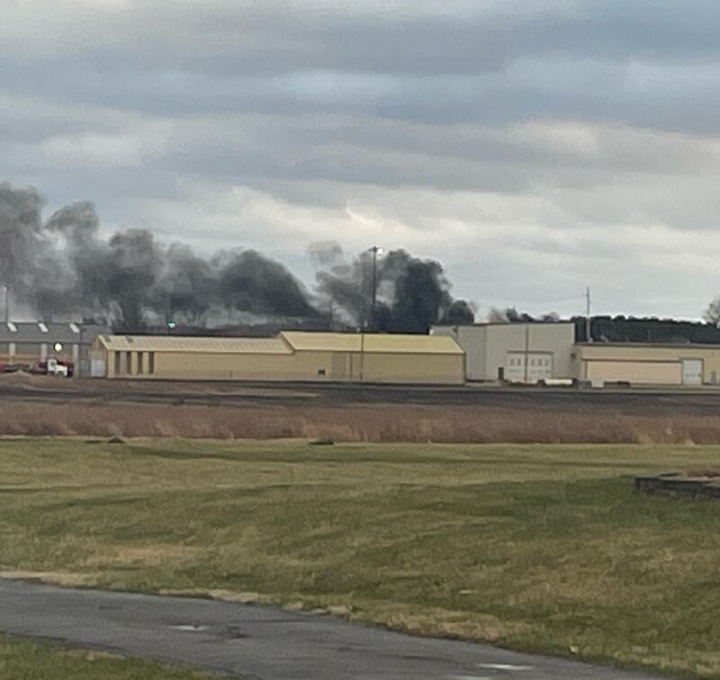 A semi tractor trailer caught fire Sunday, March 23, 2025, near the Route 89 Ladd and Spring Valley exit on Interstate 80.