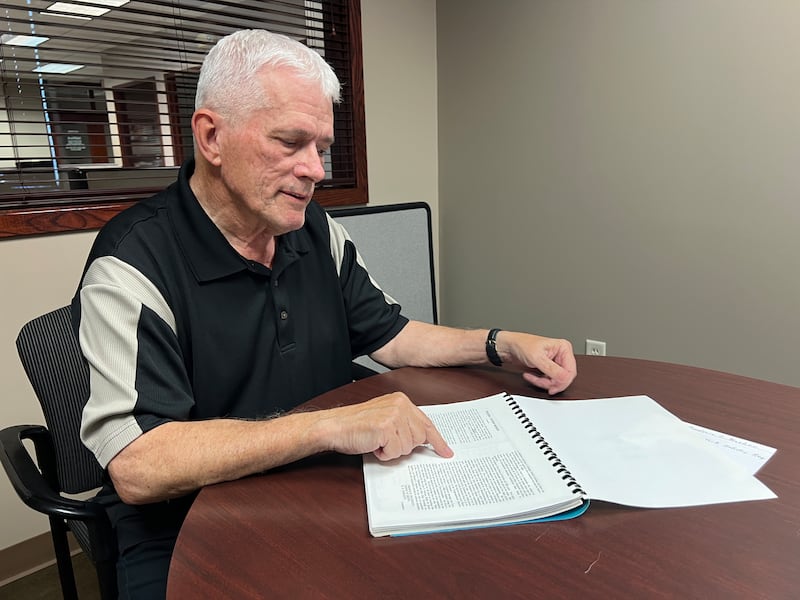 Malta resident John Wright on Oct. 17, 2025, shared a photocopy of a 1864 diary written by Civil War Captain Frederic Stevens Mosher. He said he found the document at an estate sale in Sandwich and briefly loaned it to the DeKalb County History Center.