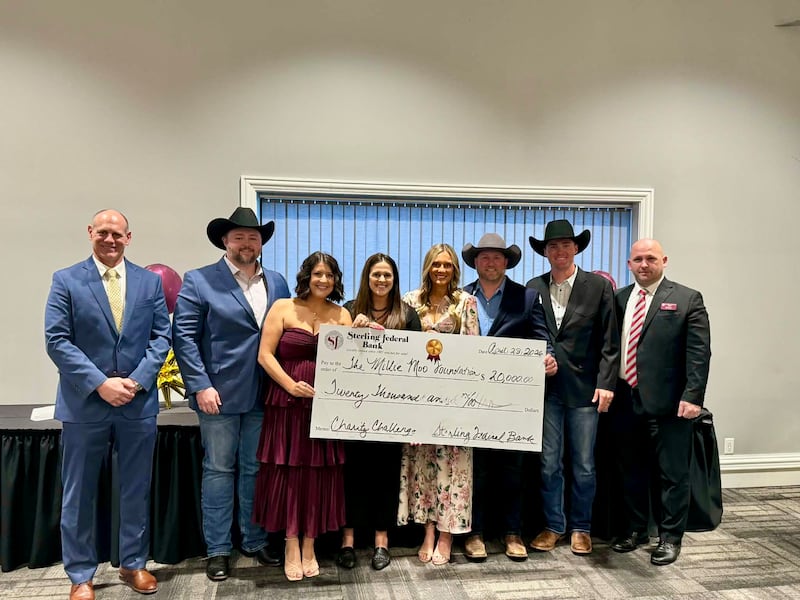 The Millie Moo Foundation in Hillsdale has been selected as the first-place recipient of the ninth annual Sterling Federal Bank Charity Challenge, earning the top award of $20,000 to further its mission of supporting pediatric cancer families and funding agricultural scholarships for youths.