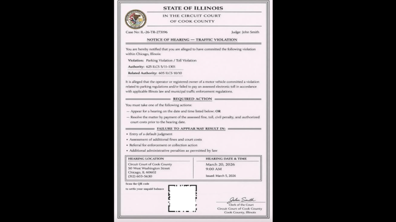 Officials warn of scam demanding payment for Cook County traffic violations through QR code
