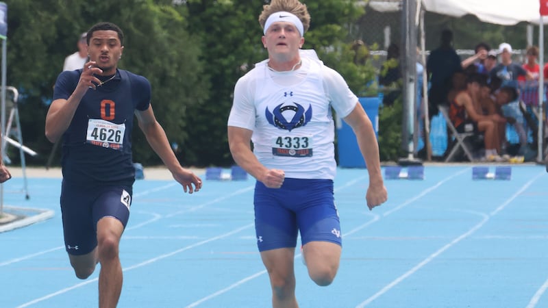 Bennett Konkey secures first boys state track and field titles for Geneva after winning 100 and 200-meter dash